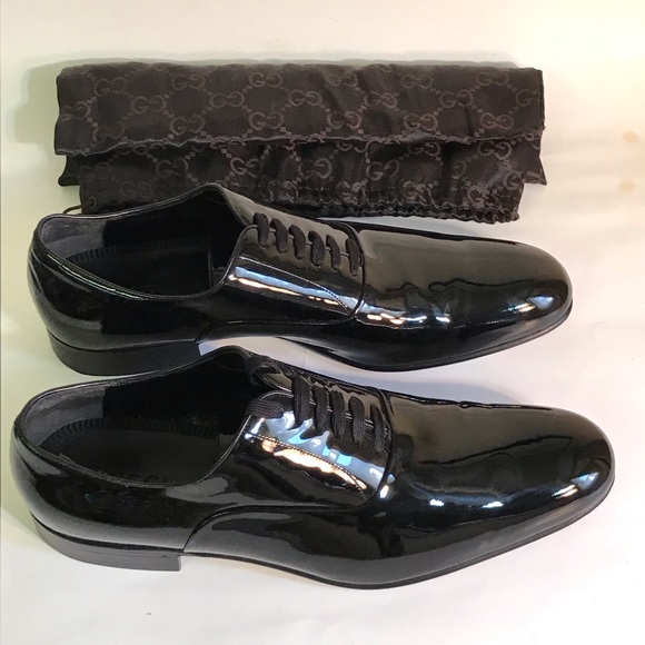 Gucci Other - Gucci wedding party black lace up Oxford shoes